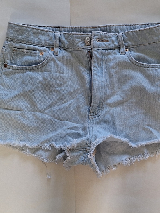 H&M Pants - H&M Light Wash Denim Frayed Hem Shorts